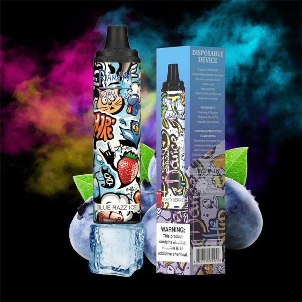 RandM Tornado Dispositif de contrôle du flux d\'air 6000, 1 pièce citron pomme rouge BXPBLD279 RandM Vape Online