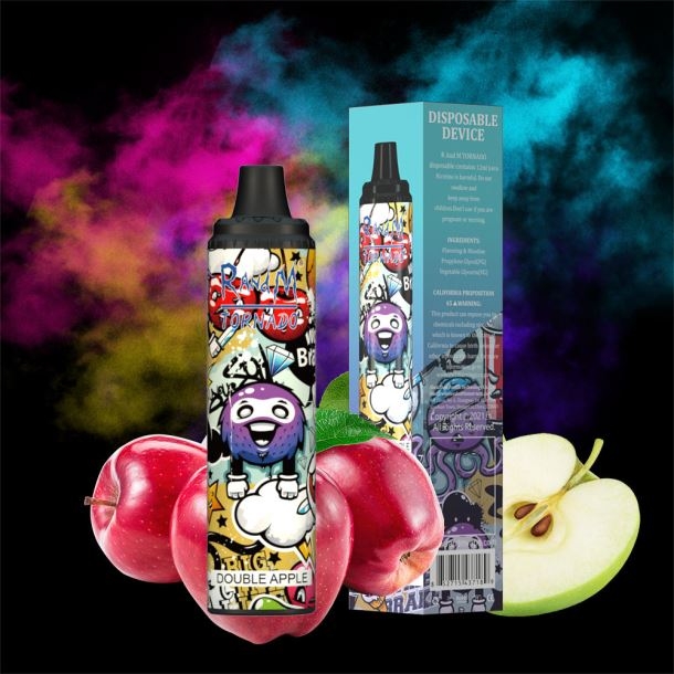 RandM Tornado Dispositif de contrôle du flux d\'air 6000, 1 pièce citron pomme rouge BXPBLD279 RandM Vape Online