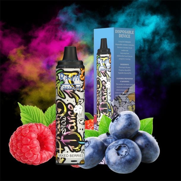 RandM Tornado Dispositif de contrôle du flux d\'air 6000, 1 pièce citron pomme rouge BXPBLD279 RandM Vape Online