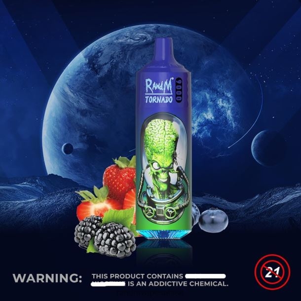 RandM Tornado Appareil à dosettes de vape 9000 1pc version 2 Baies mélangées BXPBLD141 RandM Vape Suisse