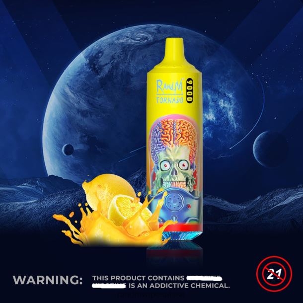 RandM Tornado Appareil à dosettes de vape 9000 1pc version 2 citron vert BXPBLD152 RandM Vape Genève