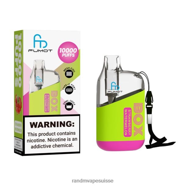 Fumot Original RandM Tornado Box Dispositif de vape de contrôle du débit d\'air 10000 1 pièce ours gommeux BXPBLD92 RandM Vape Genève