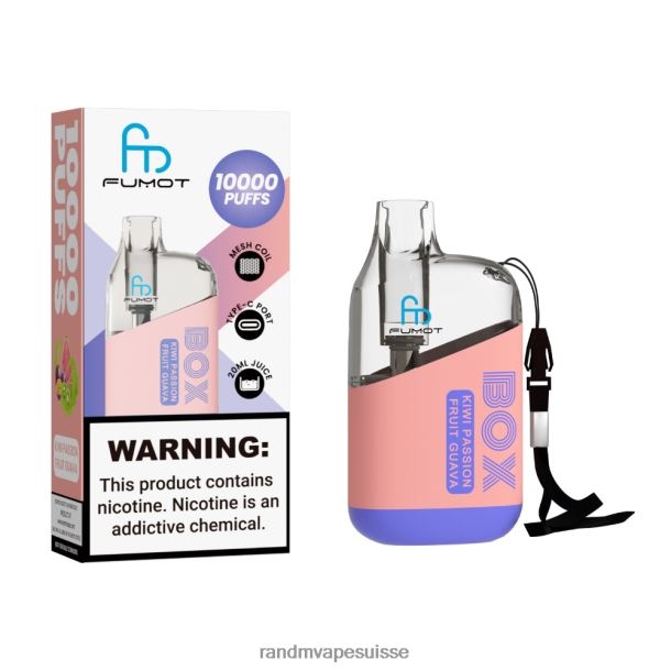 Fumot Original RandM Tornado Box Dispositif de vape de contrôle du débit d\'air 10000 1 pièce ours gommeux BXPBLD92 RandM Vape Genève
