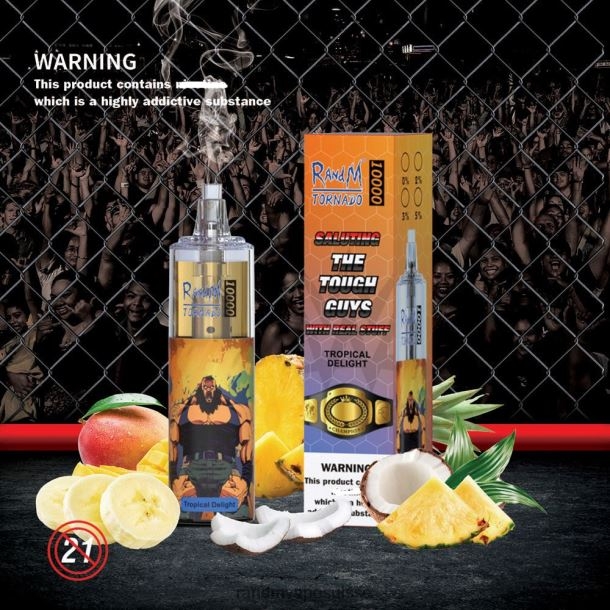 RandM Tornado Dispositif de vape de contrôle du débit d\'air 10000 1 pièce baies mélangées BXPBLD105 RandM Vape Prix
