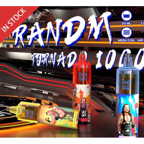 RandM Tornado Dispositif de vape de contrôle du débit d\'air 10000 1 pièce bleu BXPBLD113 RandM Tornado Suisse