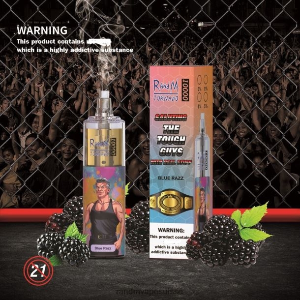 RandM Tornado Dispositif de vape de contrôle du débit d\'air 10000 1 pièce cocktail orange-lime BXPBLD122 RandM Vape Genève