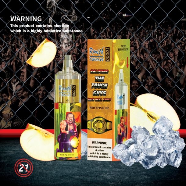 RandM Tornado Dispositif de vape de contrôle du débit d\'air 10000 1 pièce cocktail orange-lime BXPBLD122 RandM Vape Genève