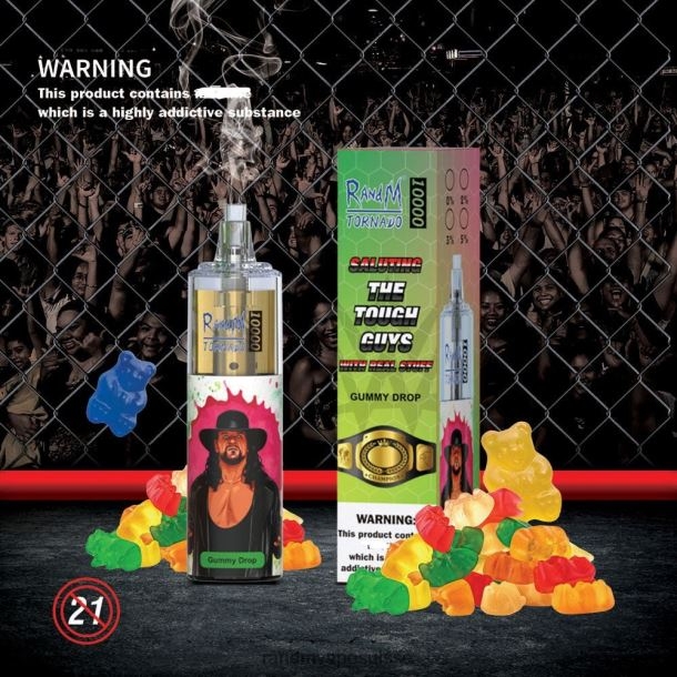 RandM Tornado Dispositif de vape de contrôle du débit d\'air 10000 1 pièce fraise framboise BXPBLD102 RandM Vape Genève