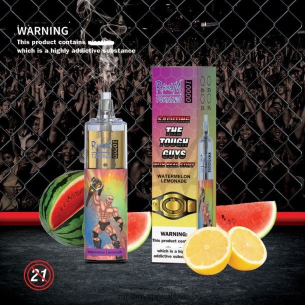 RandM Tornado Dispositif de vape de contrôle du débit d\'air 10000 1 pièce fraise framboise BXPBLD102 RandM Vape Genève