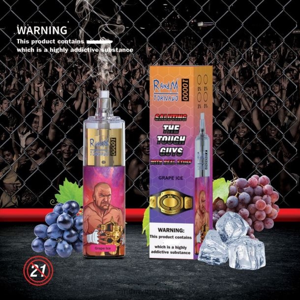 RandM Tornado Dispositif de vape de contrôle du débit d\'air 10000 1 pièce fraise framboise BXPBLD102 RandM Vape Genève