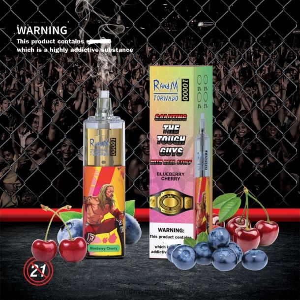 RandM Tornado Dispositif de vape de contrôle du débit d\'air 10000 1 pièce fraise framboise BXPBLD102 RandM Vape Genève