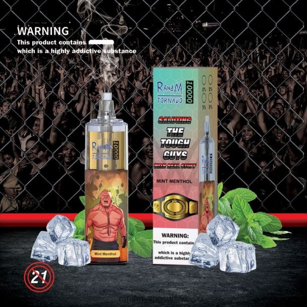 RandM Tornado Dispositif de vape de contrôle du débit d\'air 10000 1 pièce fraise-kiwi BXPBLD118 Puff RandM Prix