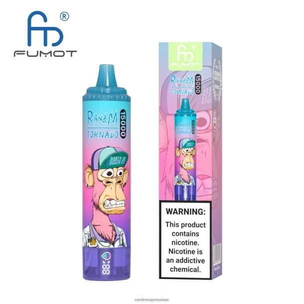 Fumot RandM Tornado Appareil de vape 15000 avec batterie et affichage ejuice version 1 glace à l\'ananas BXPBLD23 RandM Tornado Suisse