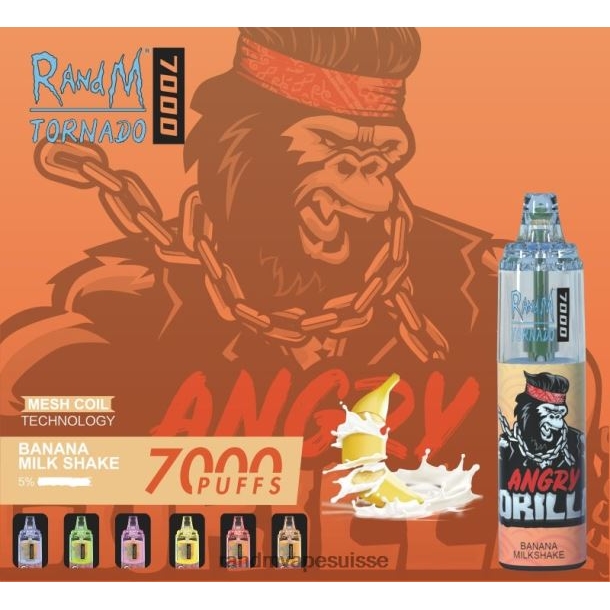 RandM Tornado Dispositif de vape de contrôle du flux d\'air 7000 1 pièce rhum pina colada BXPBLD175 RandM Vape Prix
