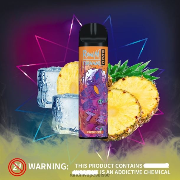 RandM Tornado Dispositif de vape de contrôle du flux d\'air 8000 1 pièce melon pomme rouge BXPBLD245 RandM Vape Prix