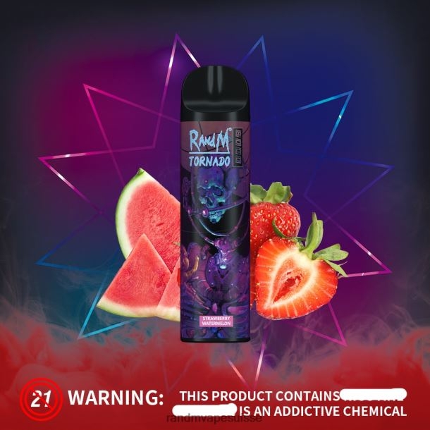RandM Tornado Dispositif de vape de contrôle du flux d'air 8000 1 pièce pastèque fraise BXPBLD238 Puff RandM Prix