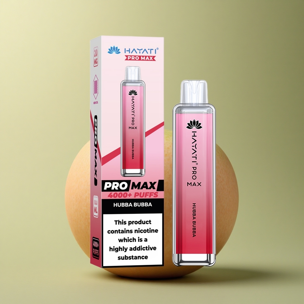 Hayati Pro Max 4000 Puffs Bubble Bubba 1400mAh Rechargeable 2ml