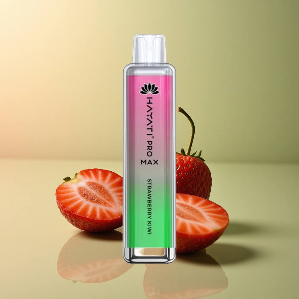 Hayati Pro Max 4000 Puffs Fraise Kiwi 5% Nicotine 1400mAh Rechargeable