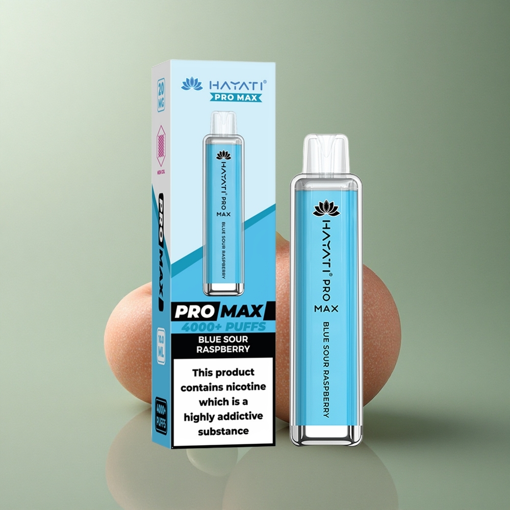 Hayati Pro Max 4000 Puffs Framboise Acidulée Bleue 2% Nicotine 1400mAh