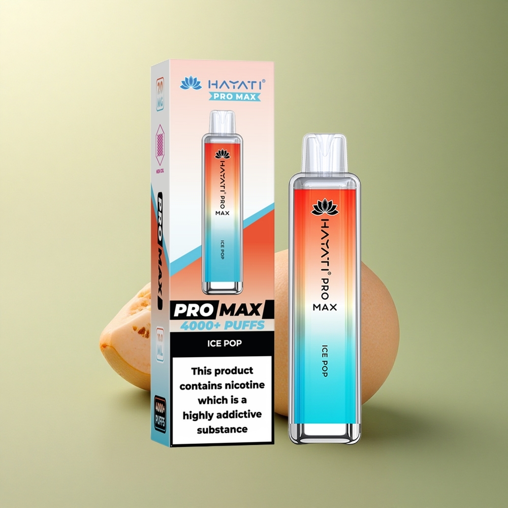 Hayati Pro Max 4000 Puffs Glace à Vapeur Rechargeable 1400mAh 2ml