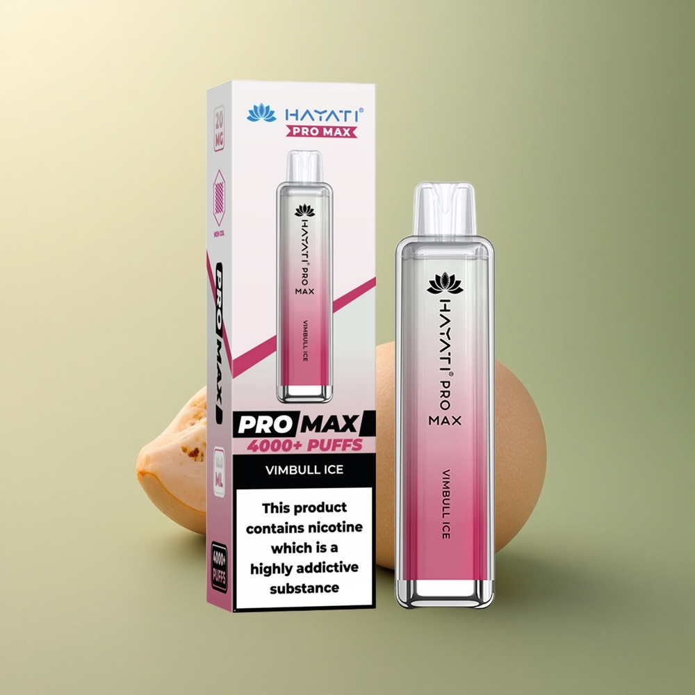 Hayati Pro Max 4000 Puffs Glace Vimbull Rechargeable 1400mAh Dual Mesh 2ml