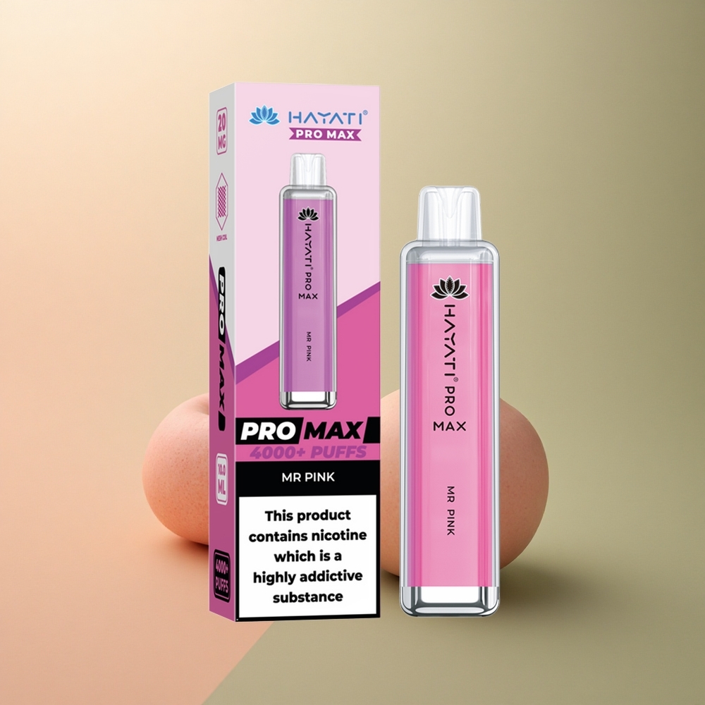 Hayati Pro Max 4000 Puffs Monsieur Rose 5% Nicotine 1400mAh Rechargeable