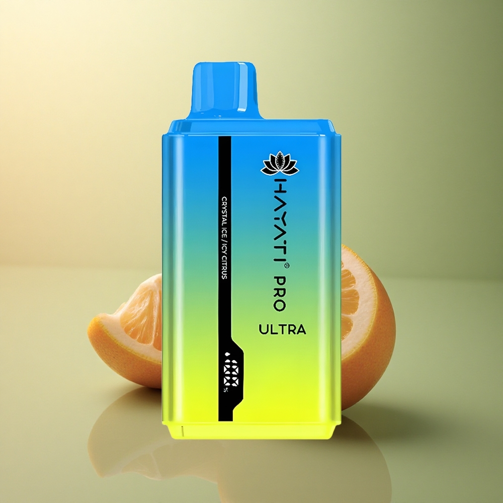Hayati Pro Ultra 15000 Puffs Citron Glacé Cristal 2% Nicotine 850mAh