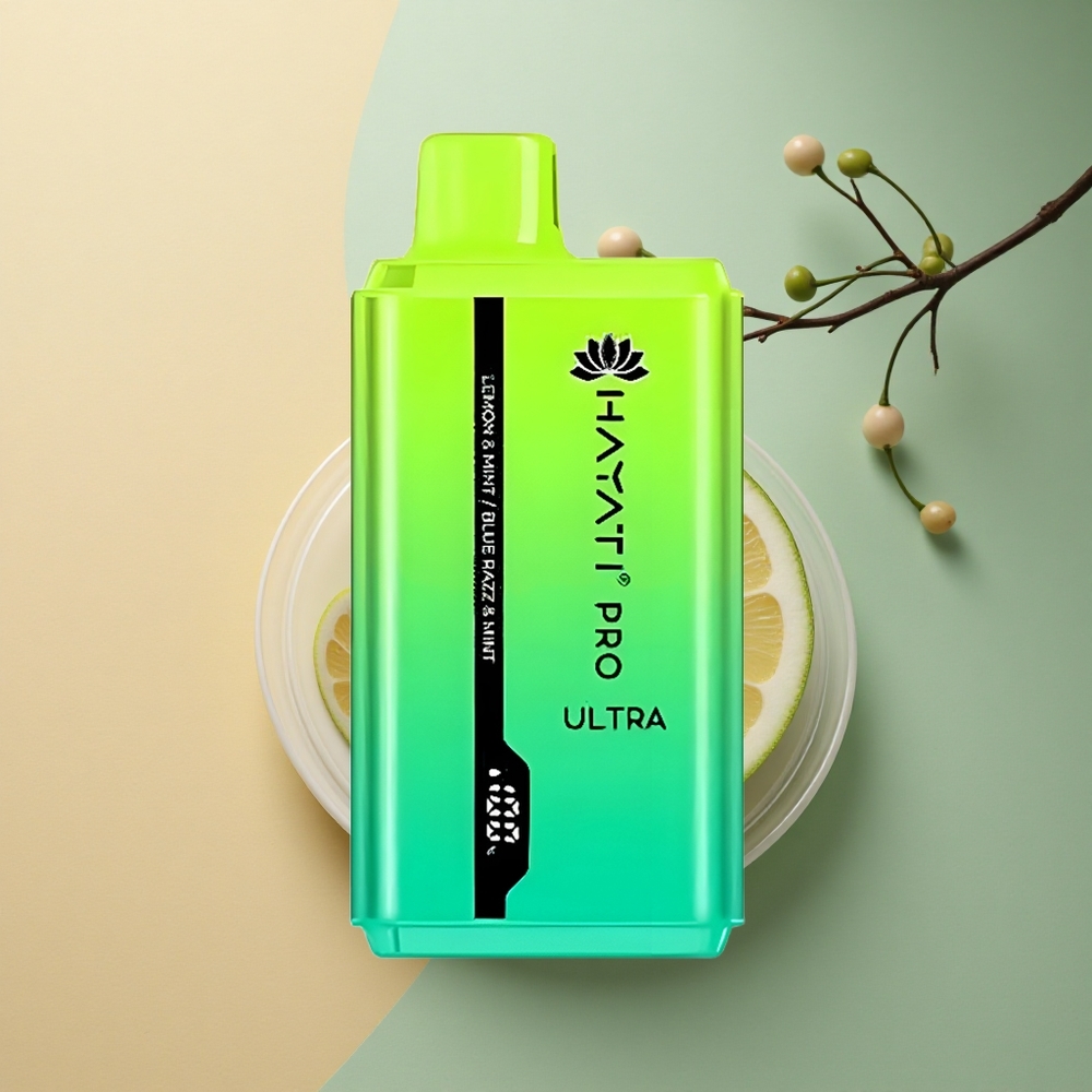 Hayati Pro Ultra 15000 Puffs Citron & Menthe Bleu Framboise & Menthe 850mAh 2% nicotine
