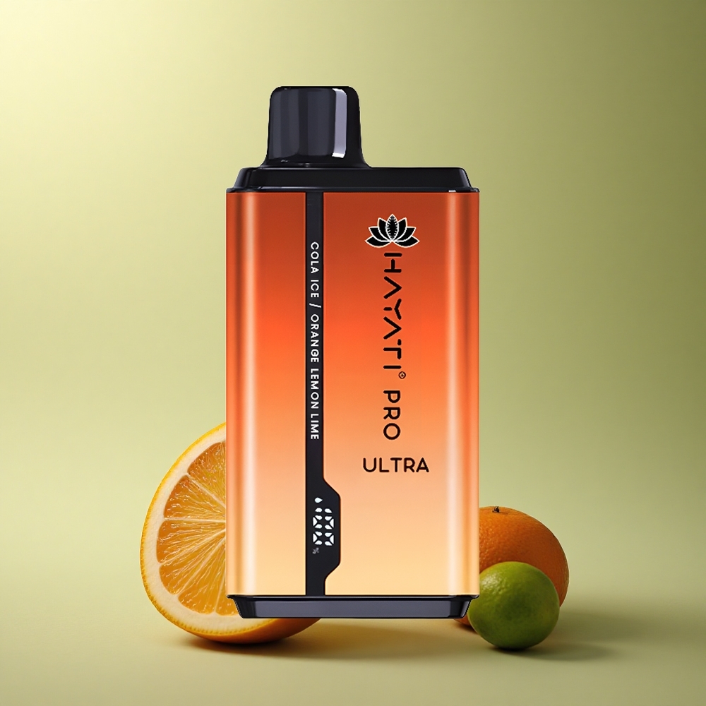 Hayati Pro Ultra 15000 Puffs Cola Glace Orange Citron Vert 850mAh 2% Nicotine