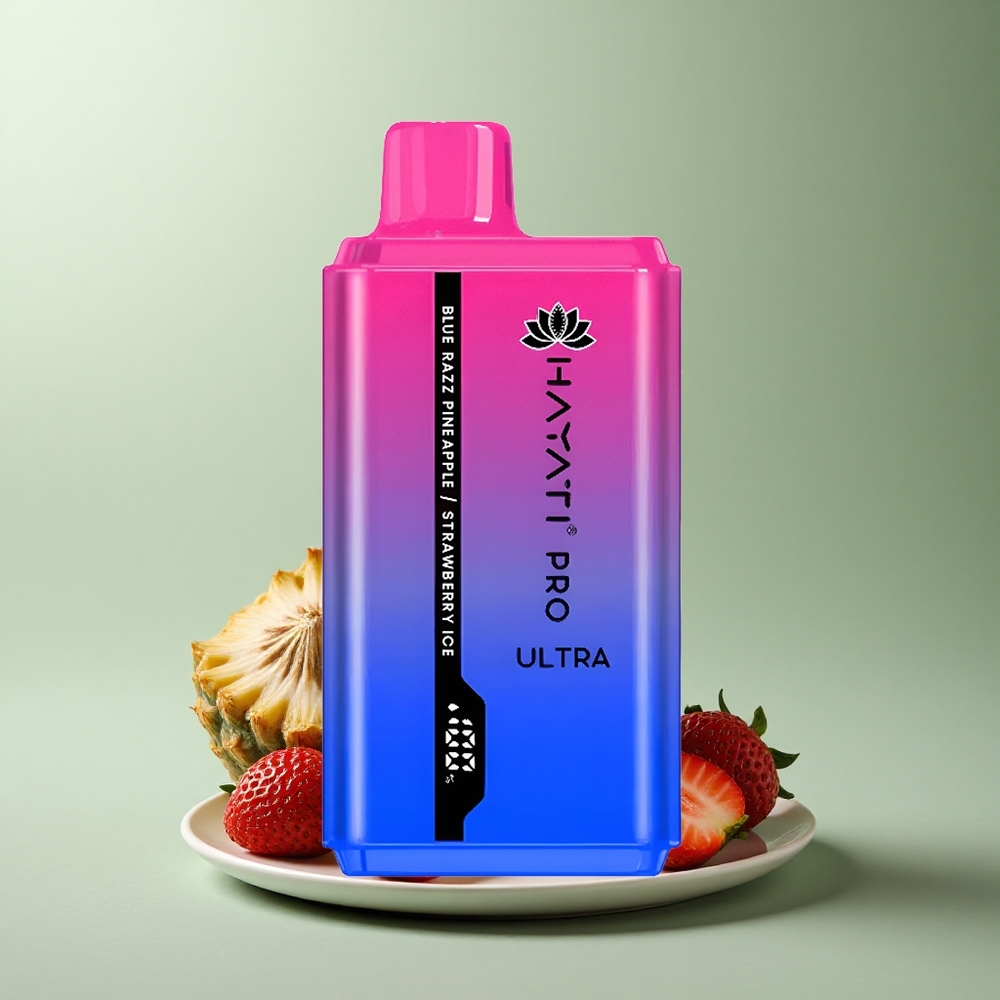 Hayati Pro Ultra 15000 Puffs Fraise Ananas Glace Bleue avec 2% de nicotine et 850mAh
