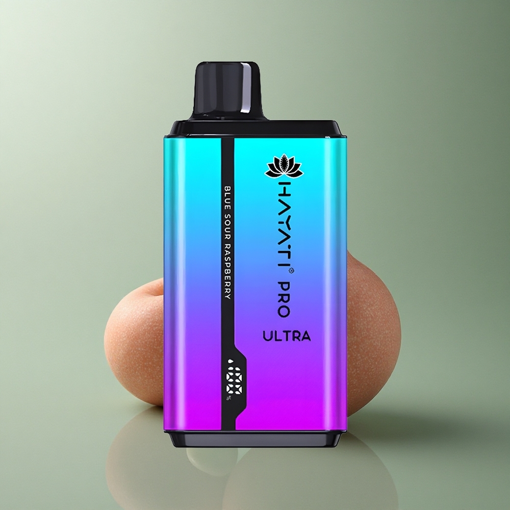 Hayati Pro Ultra 15000 Puffs Framboise Acidulée Bleue 850mAh 2% Nicotine 24ml