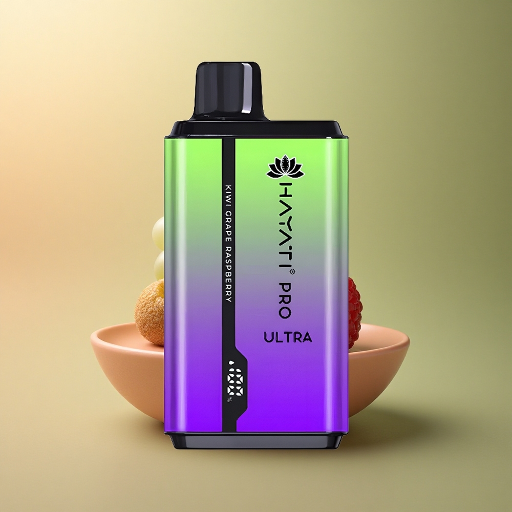 Hayati Pro Ultra 15000 Puffs Framboise Raisin Kiwi 850mAh 2% nicotine