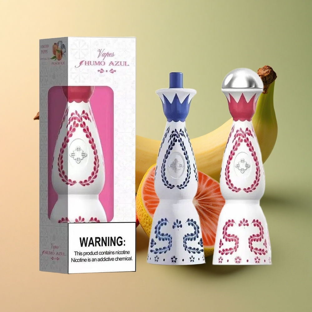 Humo Azul 15000 Puffs Fraise Banane Fruit du Dragon 5% Nicotine 500mAh
