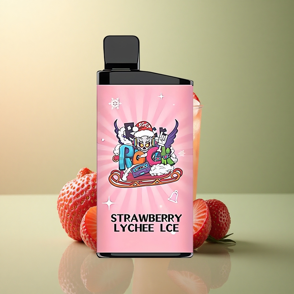 IGET Bar 3500 Puffs Fraise Litchi Glace 1400 mAh Mesh Coil