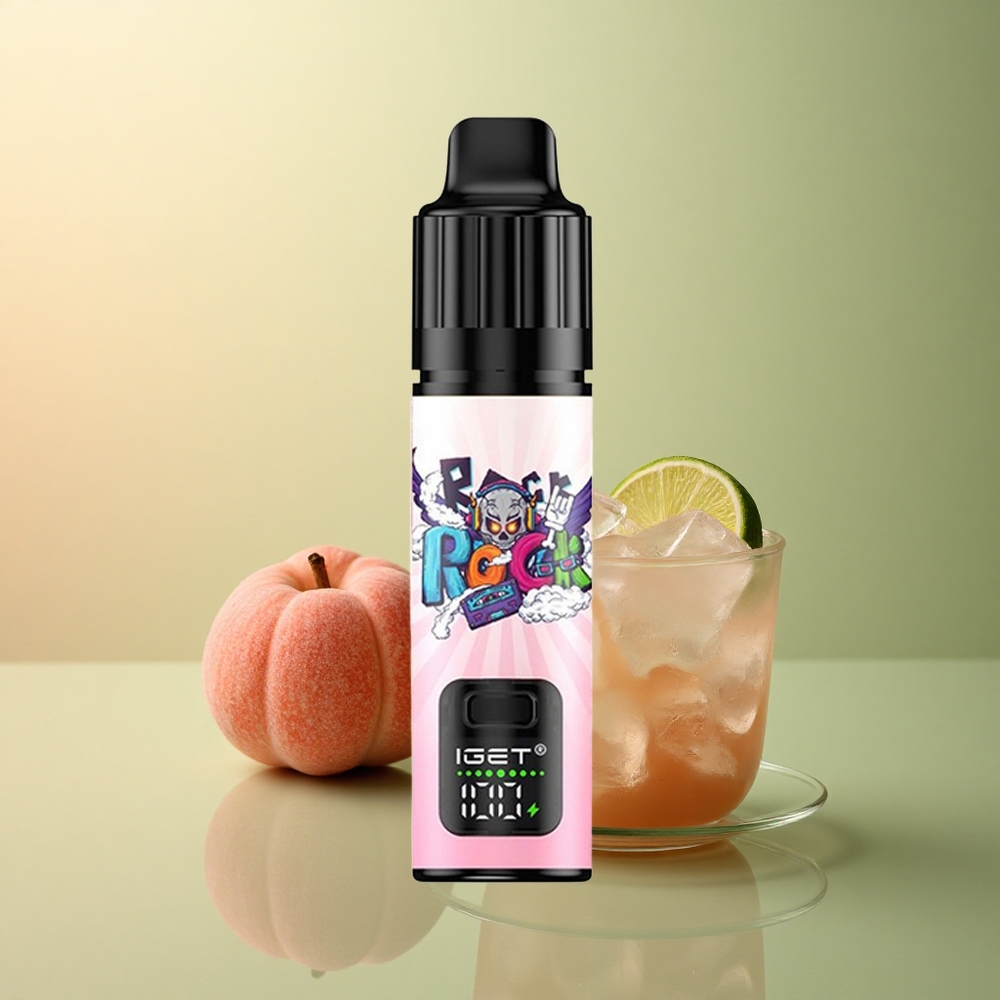 IGET BAR PLUS S3 POD 10000 Puffs Pêche Litchi Citron Vert Glace avec 5% Nicotine et 950 mAh