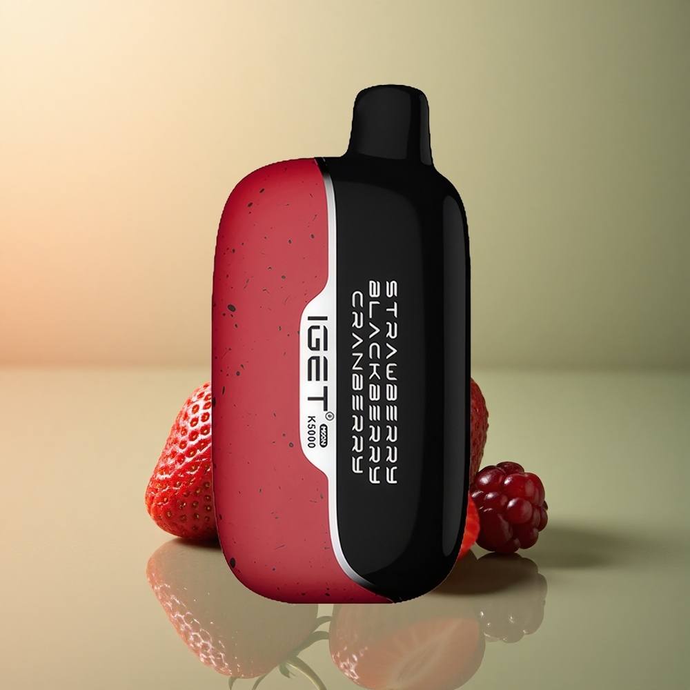 IGET Moon K5000 Puffs Fraise Mûre Cranberry 5000 Puffs 81.5 g PC 1.35 Ohm