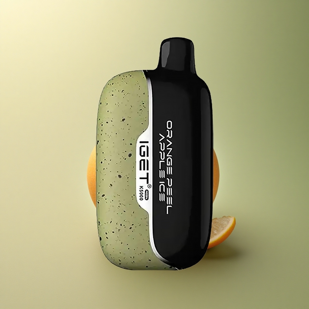 IGET Moon K5000 Puffs Orange Peel Apple Ice 81.5g PC Mesh 1.35 Ohm