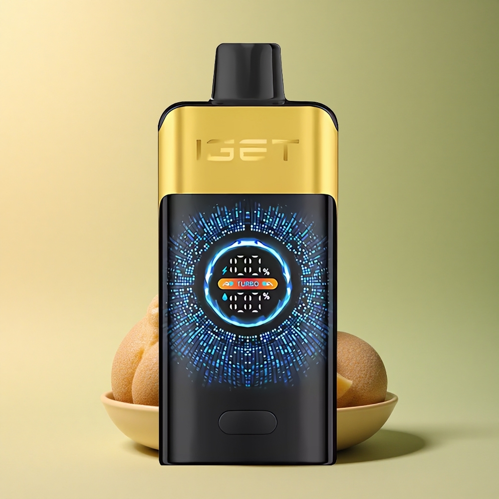 IGET ONE 12000 Puffs Kiwi Ananas avec Batterie 2700 mAh et Écran Courbe Couleur