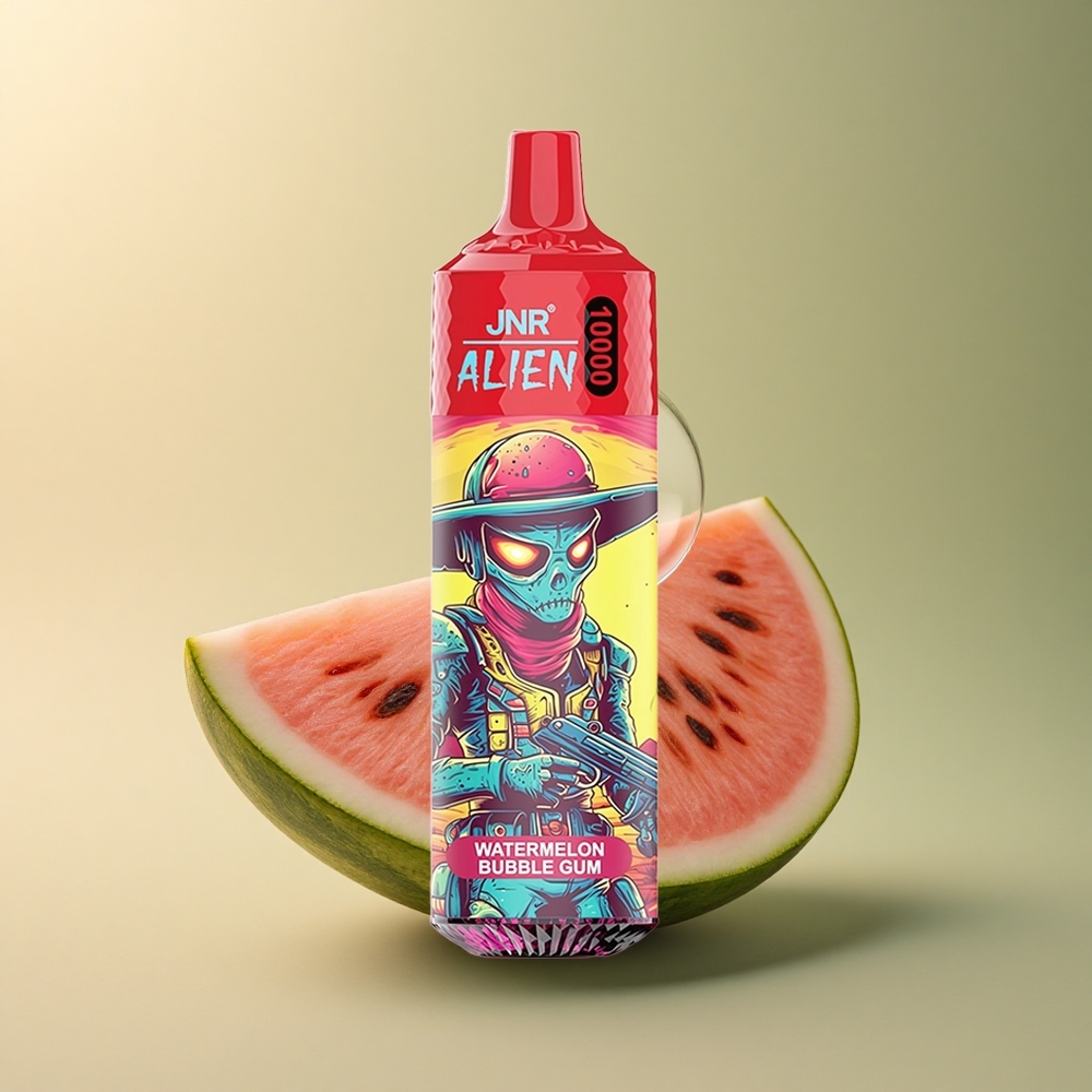 JNR Alien 10000 Chewing Bulle Pastèque avec 850mAh et LED RGB