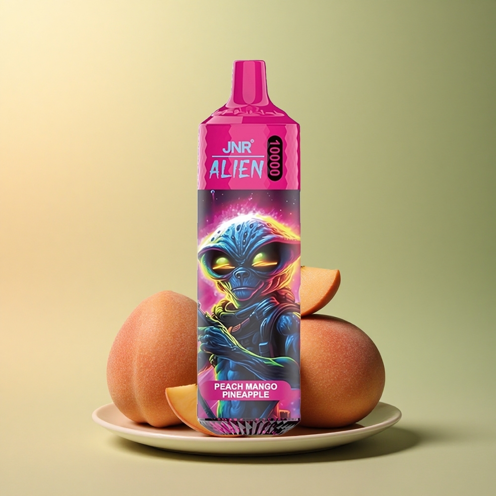 JNR Alien 10000 Pêche Mangue Ananas avec 850mAh et LED RGB