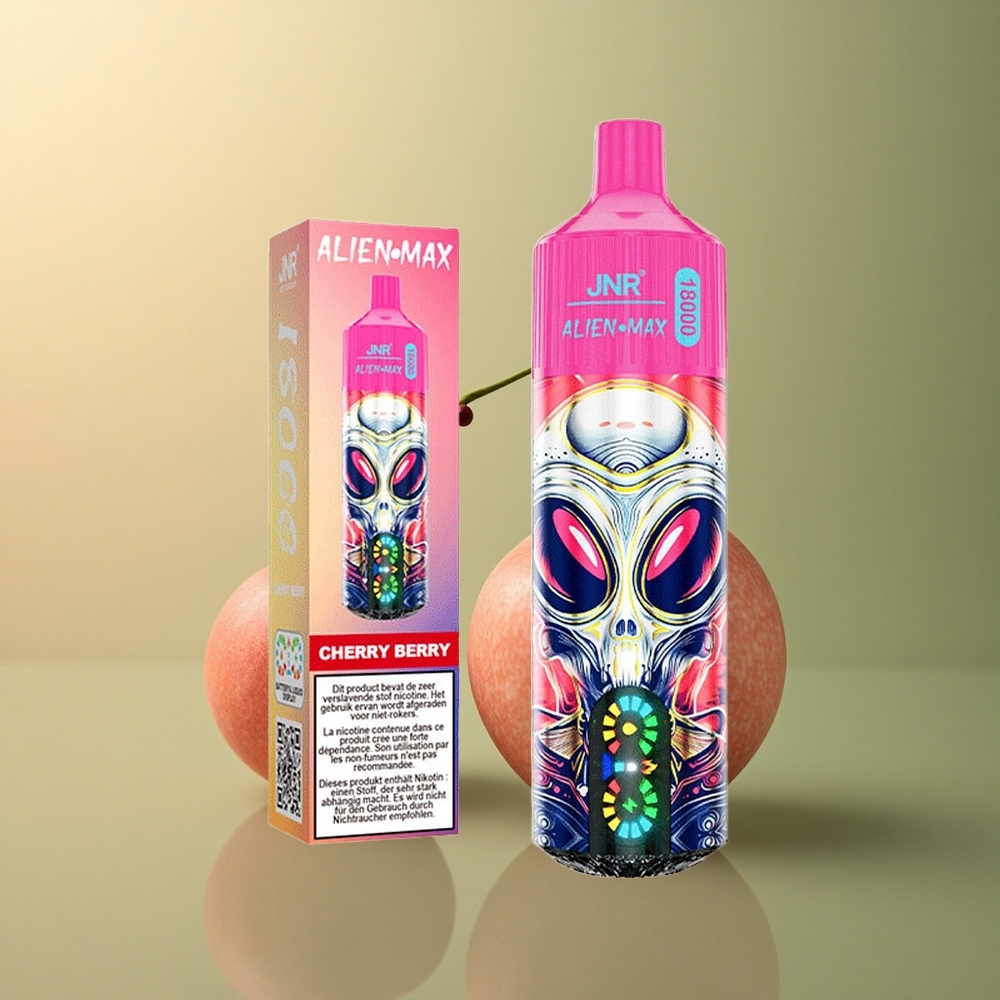 JNR Alien Max 18000 Cerise Baie Double Mesh LED Intelligente