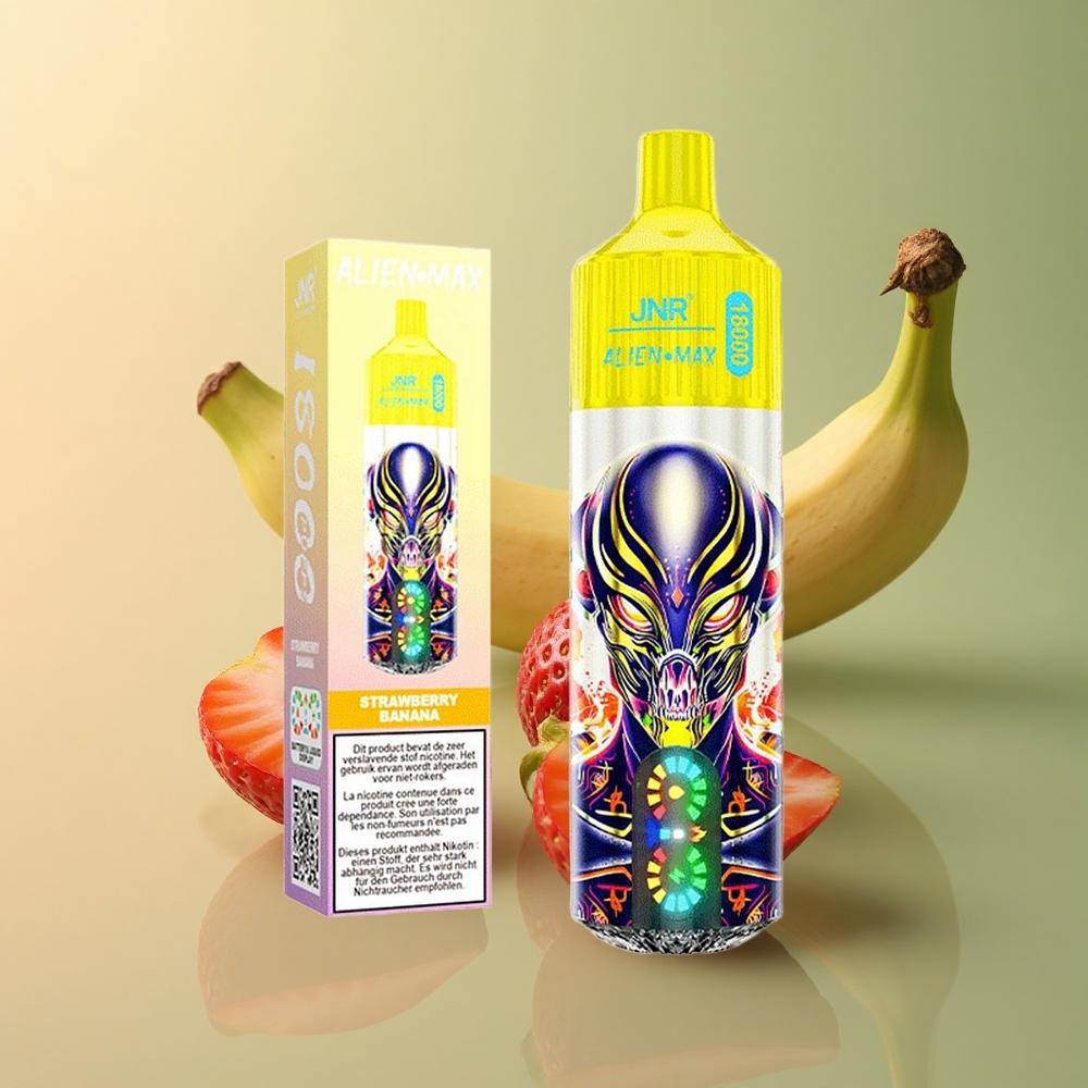 JNR Alien Max 18000 Fraise Banane Dual Mesh 850mAh Nicotine 5%