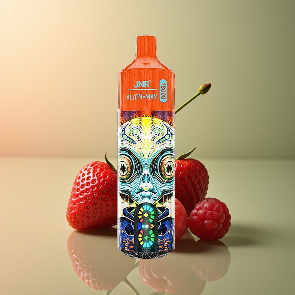 JNR Alien Max 18000 Fraise Framboise Cerise avec Dual Mesh Coil et 850mAh