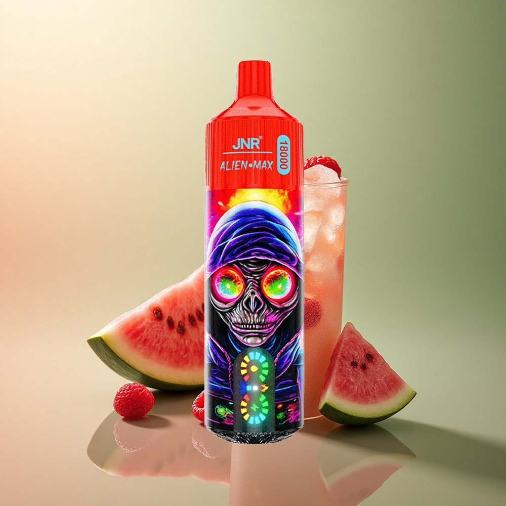JNR Alien Max 18000 Framboise Pastèque Glacée à Double Mesh et 850mAh