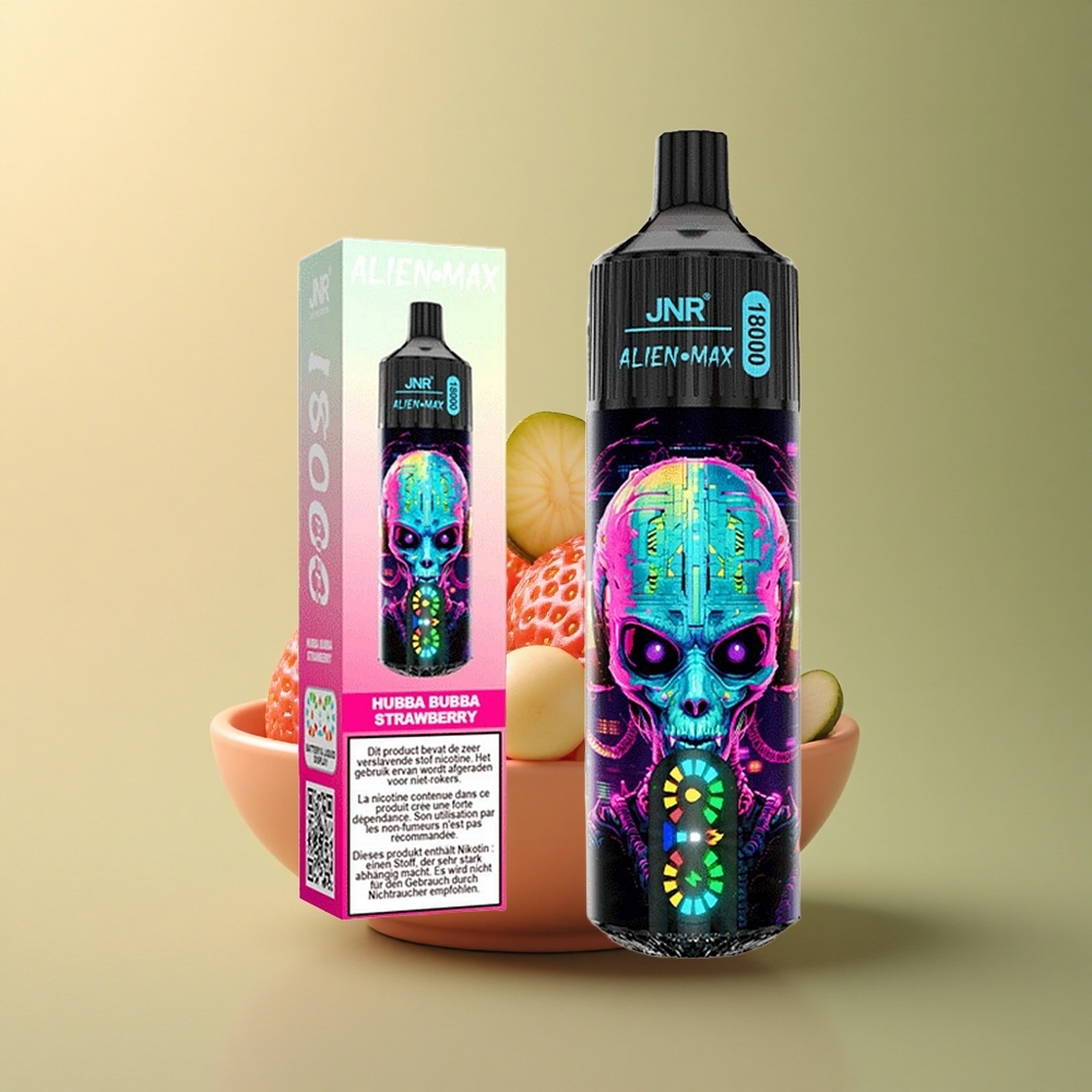 JNR Alien Max 18000 Hubba Bubba Fraise Double Mesh et 850mAh