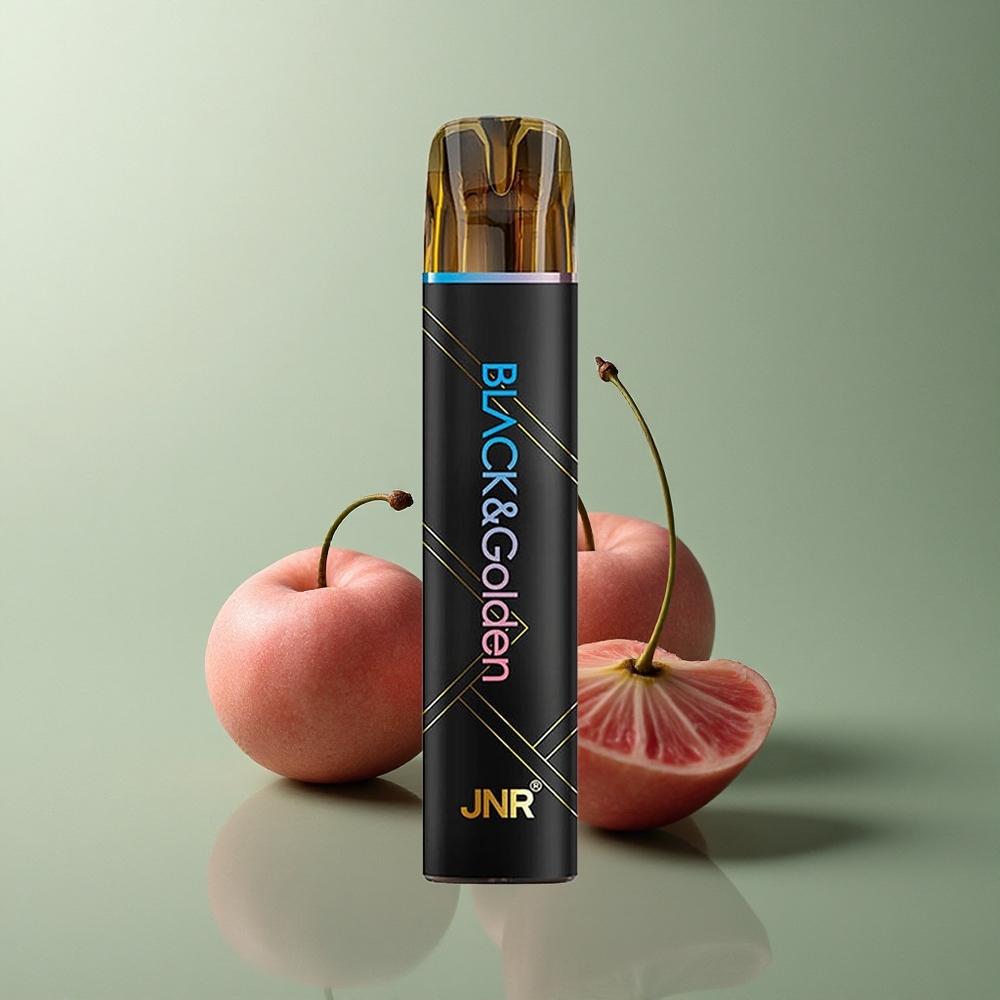 JNR Black&Golden 600+200 Cerise Bleu Razz avec 2% de nicotine et batterie 550mAh