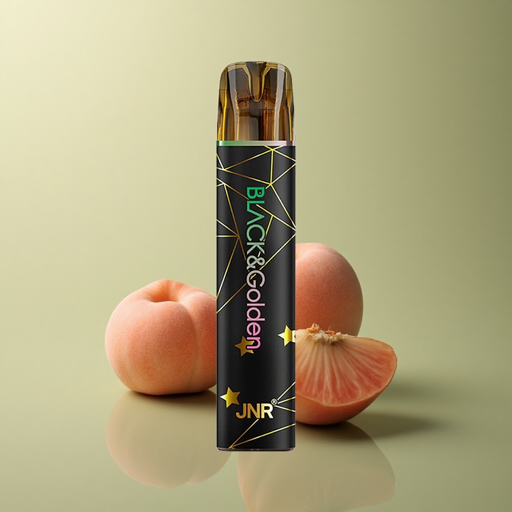 JNR Black&Golden 600+200 Pêche Dorée 550mAh 2ml Nicotine 2%