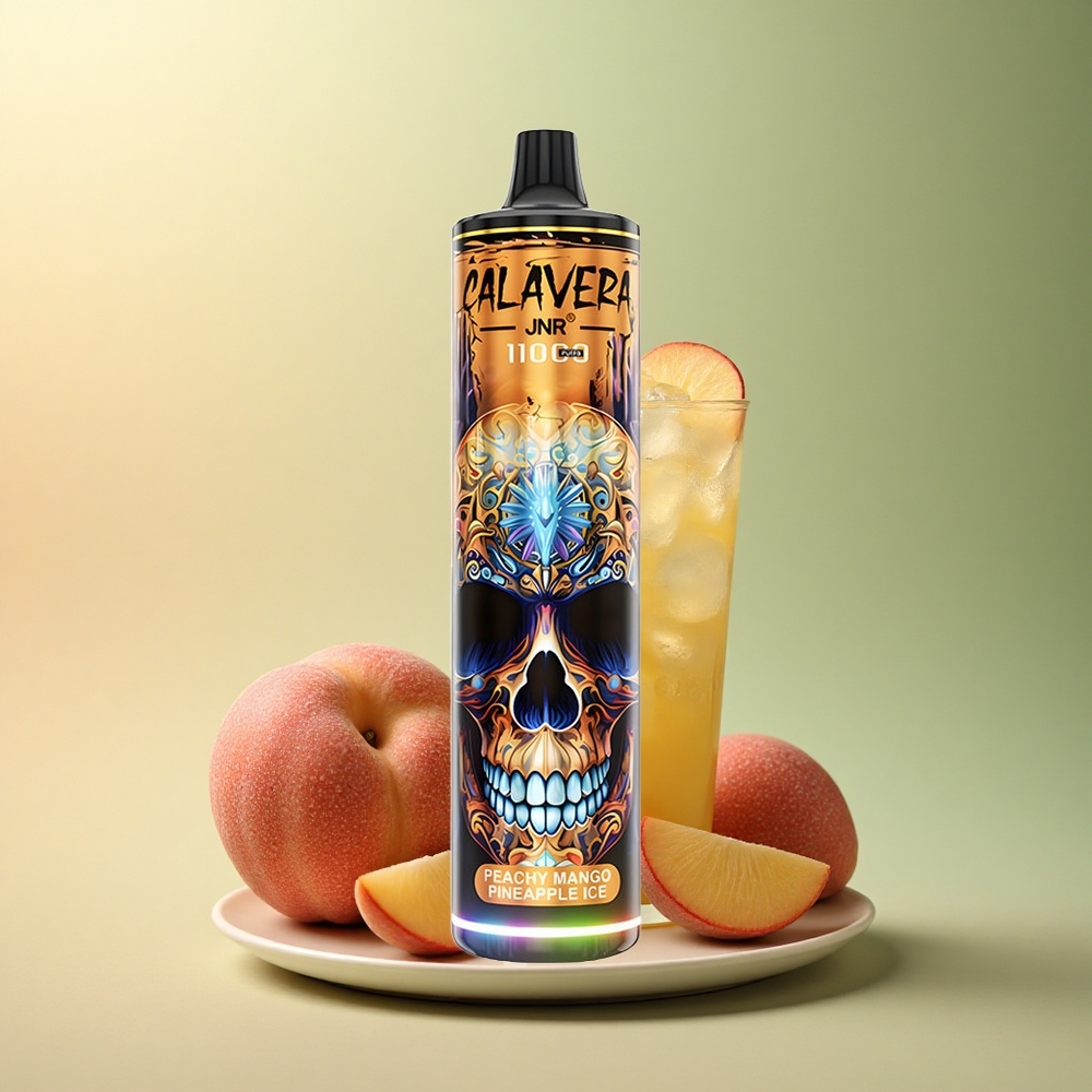 JNR Calavera 11000 Glace Pêche Mangue Ananas avec 5% de Nicotine et Batterie 850 mAh