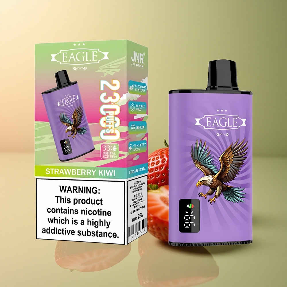 JNR EAGLE Smart 23000 Fraise Kiwi 750mAh 2% Nicotine Flux Réglable