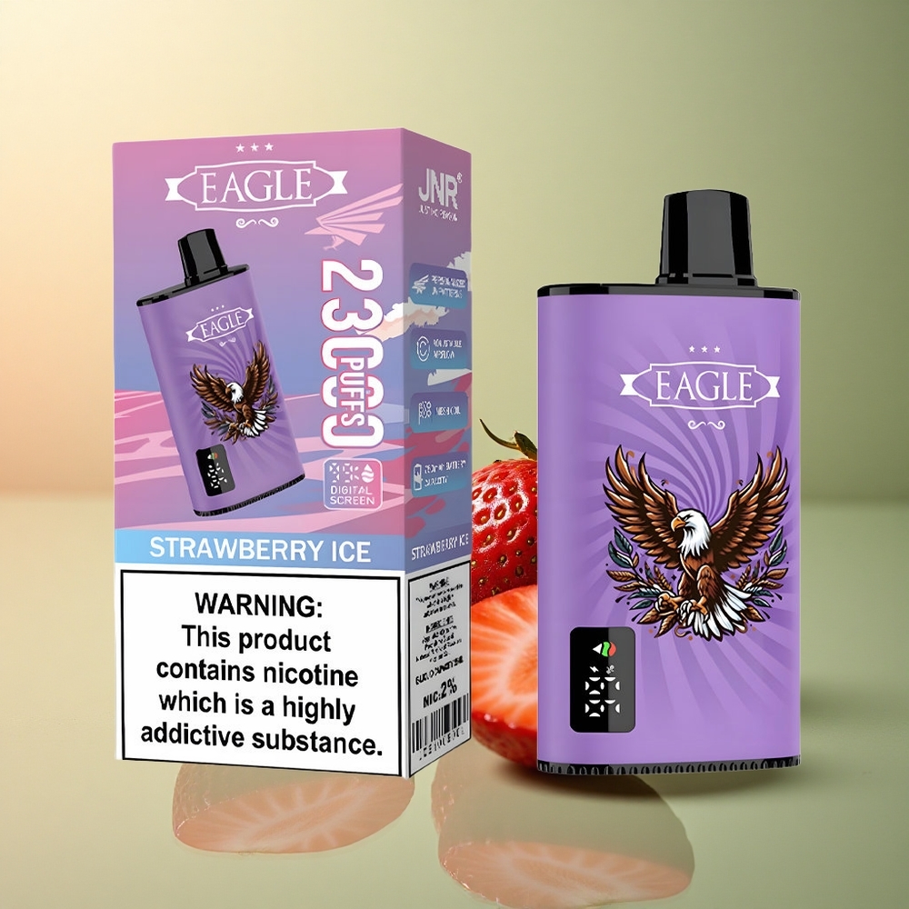 JNR EAGLE Smart 23000 Glace à la Fraise avec Écran Numérique et 750mAh